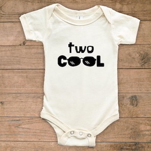 Two Cool Bodysuit, Cool Glasses Toddler Shirt, Two Year Old Bodysuit, Birthday Gift for Baby, Second Birthday Baby Bodysuit, Sweat 2 Age Tee