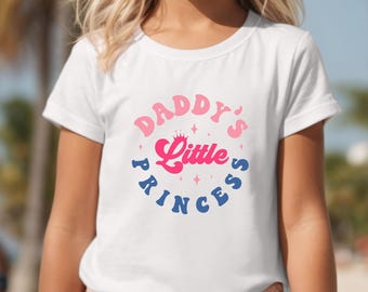 Daddy's Little Princess T-Shirt, Father's Day Daughter Shirt