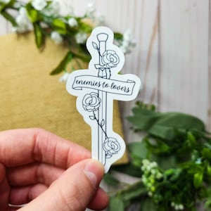 Enemies to Lovers Vinyl Sticker, Bookish Stickers, Book Merch