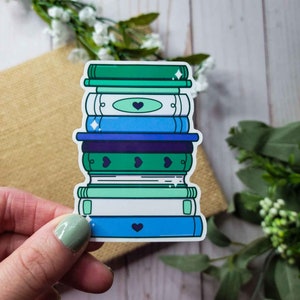 MLM Flag Book Stickers, Bookish Stickers, Bookish Merch