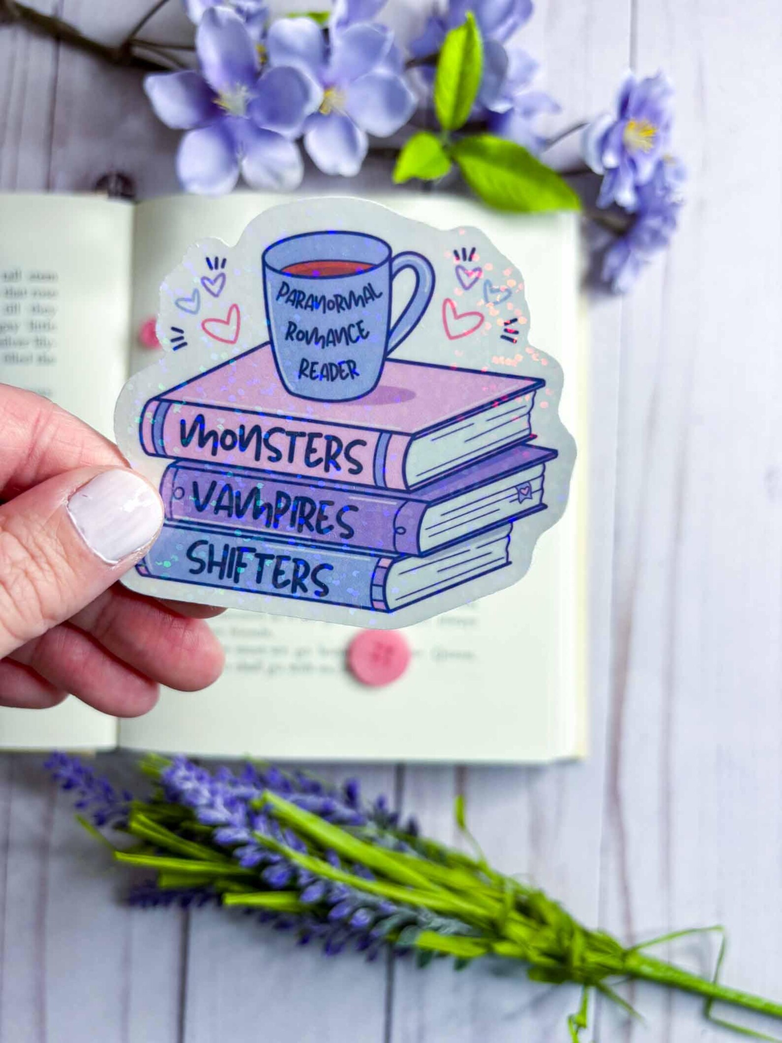Paranormal Romance Reader Vinyl Sticker - Etsy