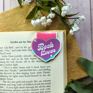 Book Lover Magnetic Bookmark, Magnetic Bookmark, Cute Bookmark