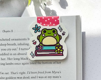 Cute Frog Magnetic Bookmark, Magnetic Bookmark, Cute Bookmarks