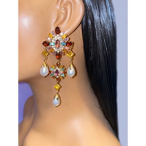 Dangle Earrings | Rhinestone Earrings | Bling Earrings | Fashion Earrings | Fashion Jewelry | Earrings | Jewelry | Statement Earrings