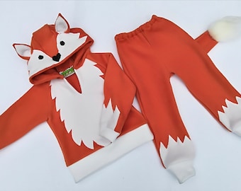 キツネのコスチューム / 幼児用プレイコスチューム / 誕生日プレゼント / 森の動物コスチューム / 子供用衣装