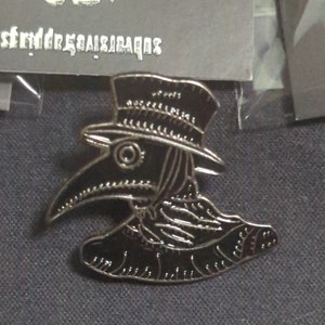 Plague Doctor Mask Enamel Pin