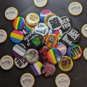 Multi Pin Discount 1.25&quot; Button Badge Pinback