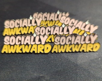 Socially Awkward Enamel Pin