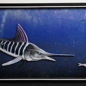 Striped Marlin Wall Art - Wall Decor - Fish wall Decor - Marlin Art