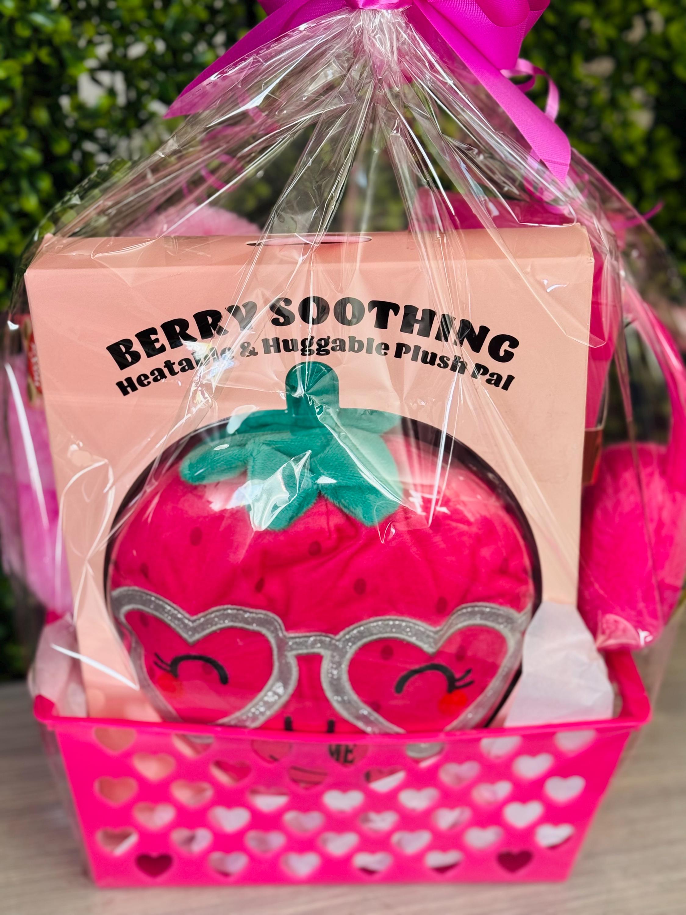New Teddy Bear Pink Valentines Gift Basket - Etsy
