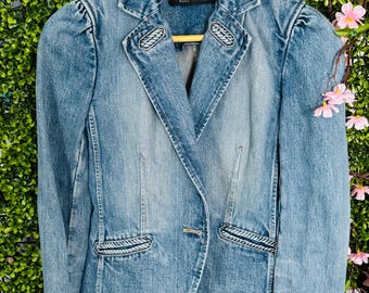 Blazer vintage in denim Marc Jacobs piccolo