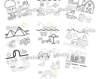 Kinder Malbuch pdf Datei digital Download