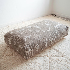 Large Kilim Pouf, Floor Dog Bed with Zipper, Large Dog Bed Cover, Dog Pillow, XXL Dog Bed, Dog Lounger Bed