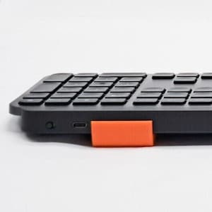 Verhogingsvoetjes toetsenbord compatibel met Logitech MX-toetsen Zwart/oranje Ergonomisch comfort