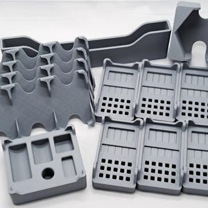 Game Organizer for Hex Based Settlement Gaming 5-6 Player Expansion Lids Inserts image 6