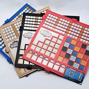 Game Overlays 4 Pack Clip-on für Tile Board Game Piece Organisation