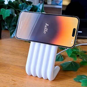 Magnetische Telefon-Ladestation für Wireless Ladegerät Kabel Halter Schreibtisch Organizer Bild 2