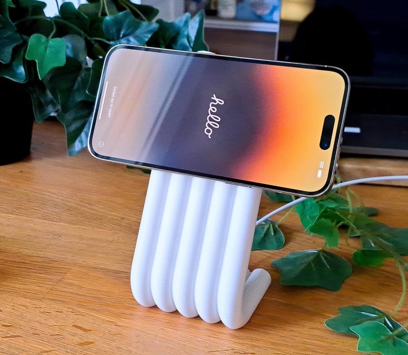 Magnetische Telefon-Ladestation für Wireless Ladegerät Kabel Halter Schreibtisch Organizer Bild 2