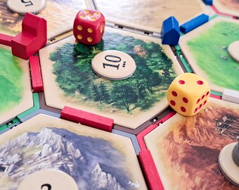 Magnetic Settlers of Catan 19 Hex Holders - Snap and Stack with Precision (Optional Holder)