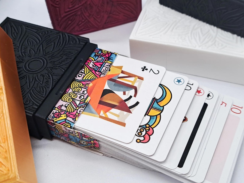 Playing Card Protector Box Hard Plastic Durable Stylish Portable Case image 3