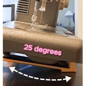Tilted Ergoinomic Sewing Machine Stand Angled Prop Non-Slip Heavy-Duty 40lbs image 3