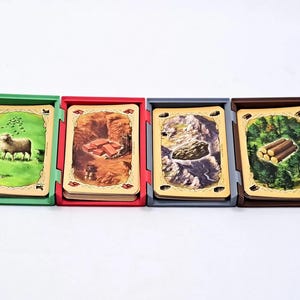 Game Card Organizer 6 Pack Stackable Linkable for Board Game Cards image 2