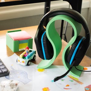 Headphone Stand Desktop Holder for Over-Ear Gaming Headset Storage Desk Organizer image 2