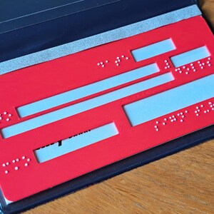 Braille Check Writing Template Visually Impaired Accessibility Aid image 2