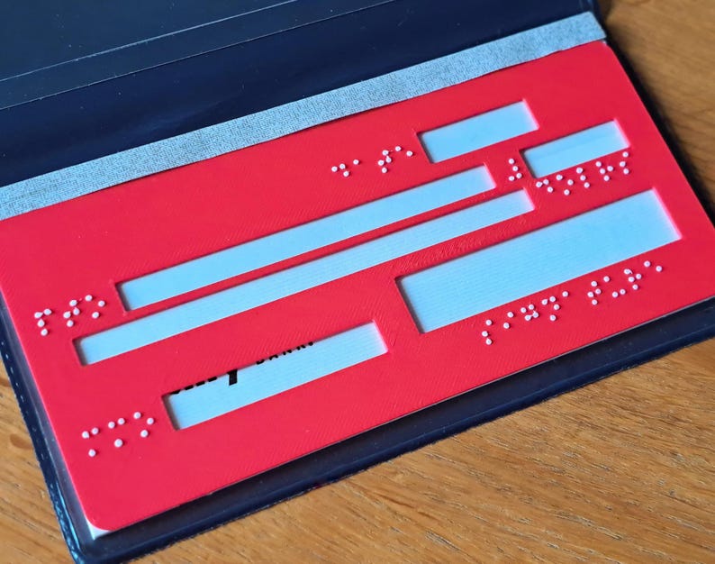 Braille Check Writing Template Visually Impaired Accessibility Aid image 2