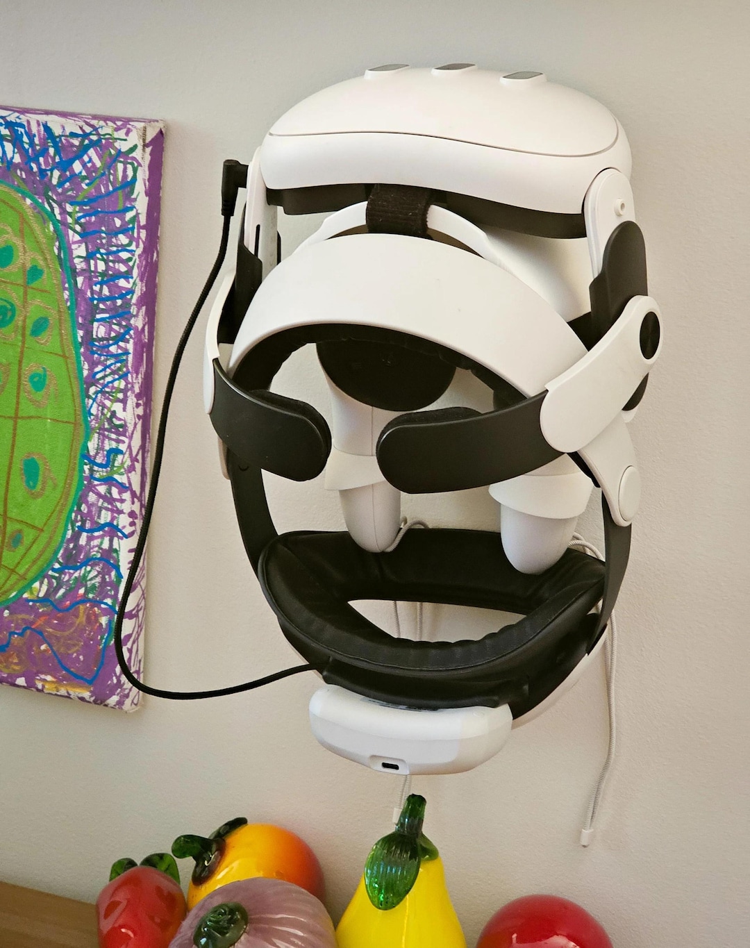 Wall Mounted VR Headset Holder Stand | Virtual Reality Gaming Room Wall ...