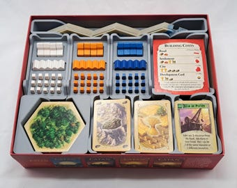 Spielorganisator-Einsätze für Hexfeld-basierte Siedlungsspiele, Erweiterungsaufbewahrung für 5-6 Spieler