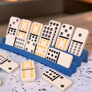 Domino Holders 3 Pack Hard Plastic Game Night Essential Tile Organizer