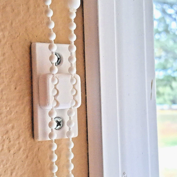 3x Ball Chain Window Blinds Holder Secures & Manages Window Roller Shades