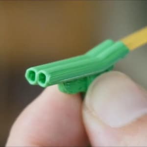 Mini Spaghetti Shooter Toy - Dual Barrel Plastic Spaghetti Launcher | 20-Pack, Funny Party Favor, Stocking Stuffer, Gag Gift for Kids &