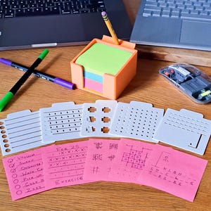 Plaknotitiehouder Multifunctionele productiviteitsstencils Bureau-organizer