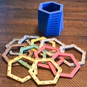 Magnetic Hex Holders 30 Pack for Sea-based Settlement Board Game Expansions imagen 1
