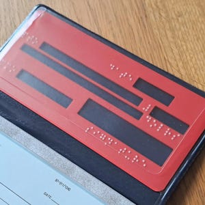 Braille Check Writing Template Visually Impaired Accessibility Aid image 3