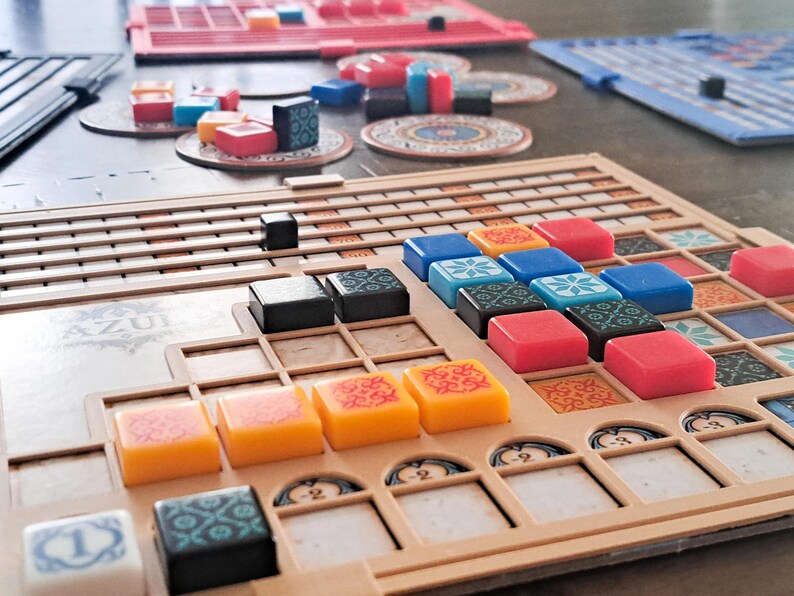 Game-overlays Set van 4 clip-on voor tegelbord Organisatie van speelstukken afbeelding 2