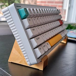 Toetsenbordstandaard met display, mechanische, robuuste en antislip grip, vitrine