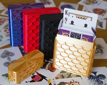Playing Card Protector Box Hard Plastic Durable Stylish Portable Case