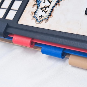 Game-overlays Set van 4 clip-on voor tegelbord Organisatie van speelstukken afbeelding 4