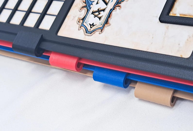 Game-overlays Set van 4 clip-on voor tegelbord Organisatie van speelstukken afbeelding 4