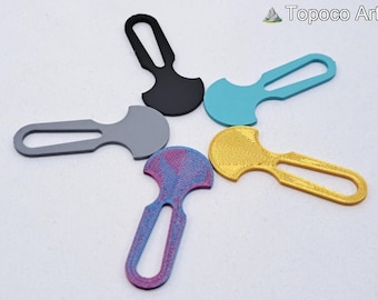 Llave para carrito de compras, paquete de 6 unidades, minimalista y resistente, para monedas.