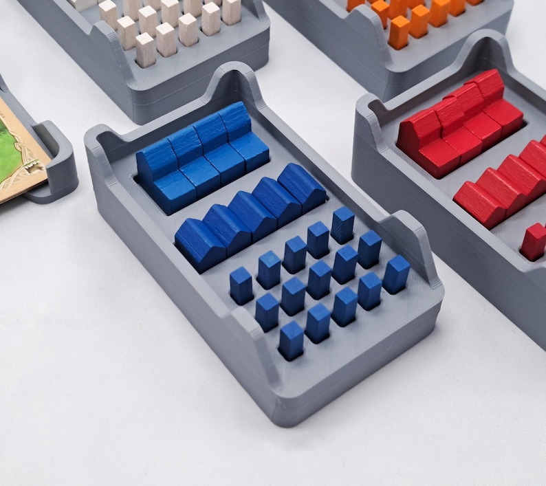 Game Organizer Inserts for Hex Based Settlement Gaming 5-6 Player Expansion Storage image 7