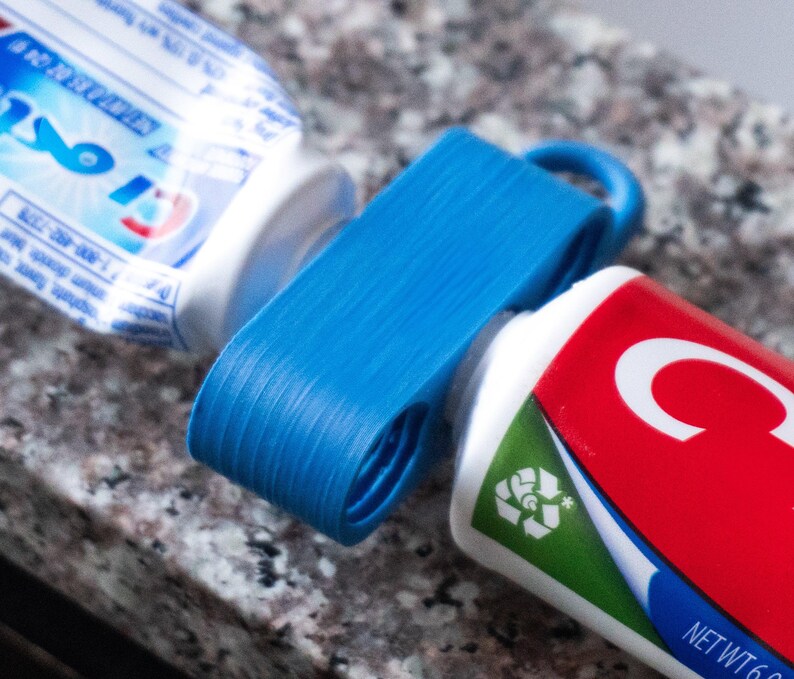 Toothpaste Transfer Tool Keychain 3-Pack | Easy Refill Adapter for Toothpaste Tubes | Travel-Friendly, Waste-Reducing Toothpaste Connector image 2