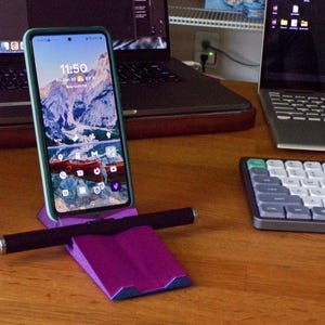 Phone Holder Stand 2 Pack 6 Position 3 Angles Non-Slip Feet Adjustable image 5
