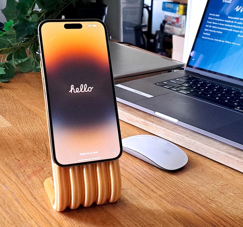 Magnetische Telefon-Ladestation für Wireless Ladegerät Kabel Halter Schreibtisch Organizer Bild 1