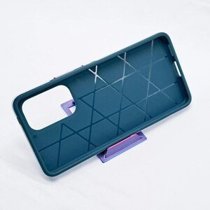 Telefoonstandaard 6 stuks, creditcardformaat, plat opvouwbaar, 3D-geprint, veelzijdig. afbeelding 5