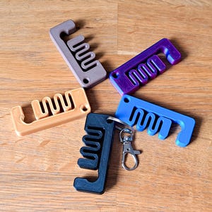 Phone Stand Keychains 6 Pack Minimal Flexible Portable Device Holder image 4