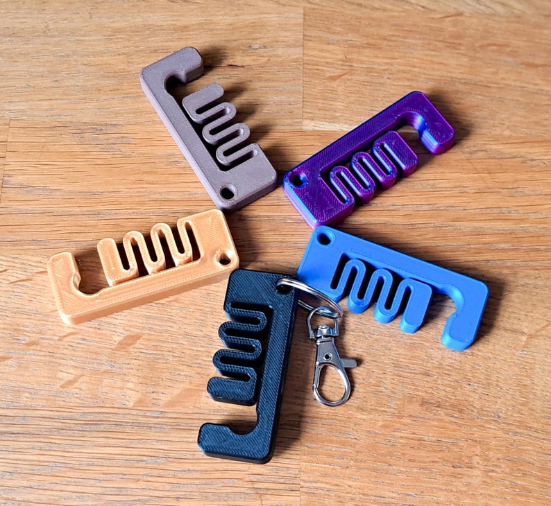 Phone Stand Keychains 6 Pack Minimal Flexible Portable Device Holder image 4
